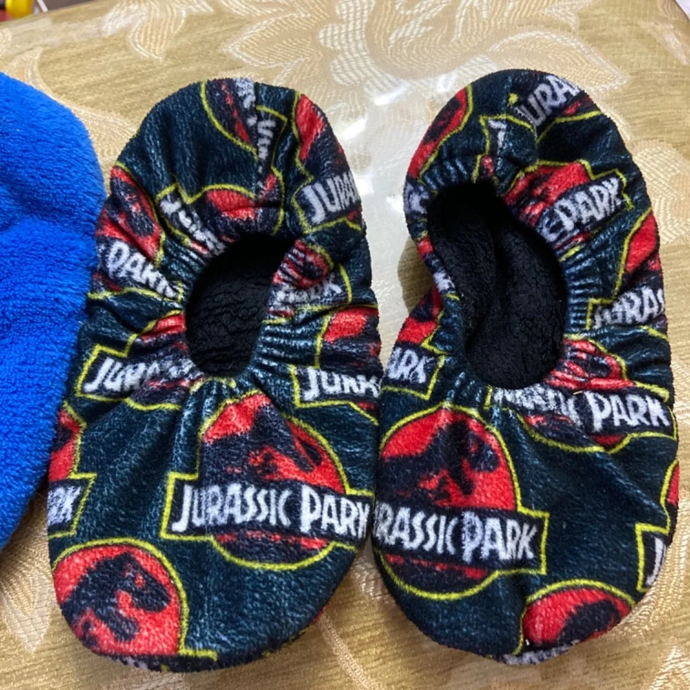BUNDLE 2 DISNEY MICKEY & JURASSIC PARK TODDLER SLIPPERS SZ 9 DINOSAURS
